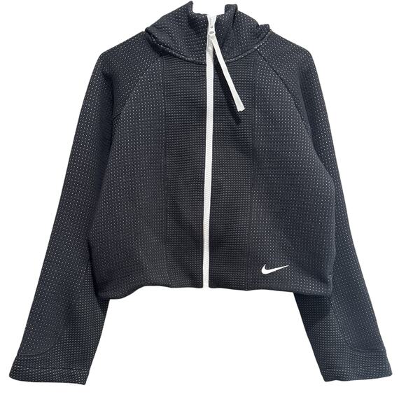 Nike Tops - Nike Sportswear Tech Pack Fleece Hoodie Women’s S Black Full Zip Streetwear Cozy